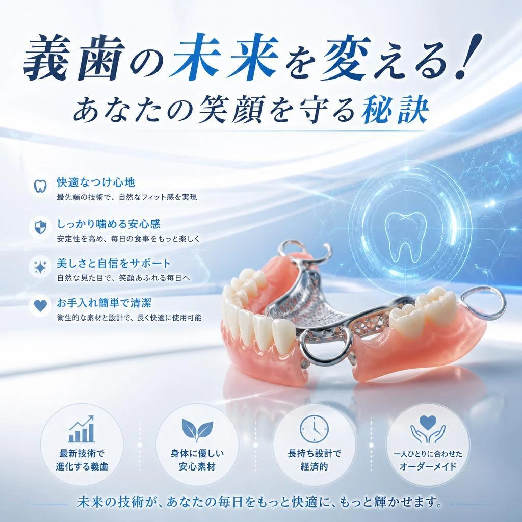 義歯の未来を変える！あなたの笑顔を守る秘訣